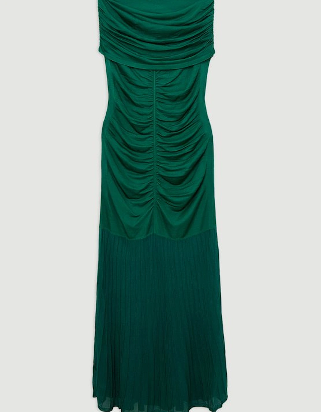 Tall Viscose Blend Slinky Sheer Knit Bardot Maxi Dress