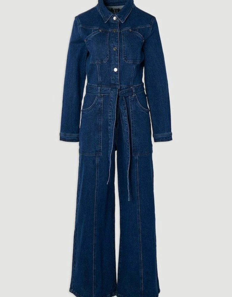 Denim Western Jumpsuit