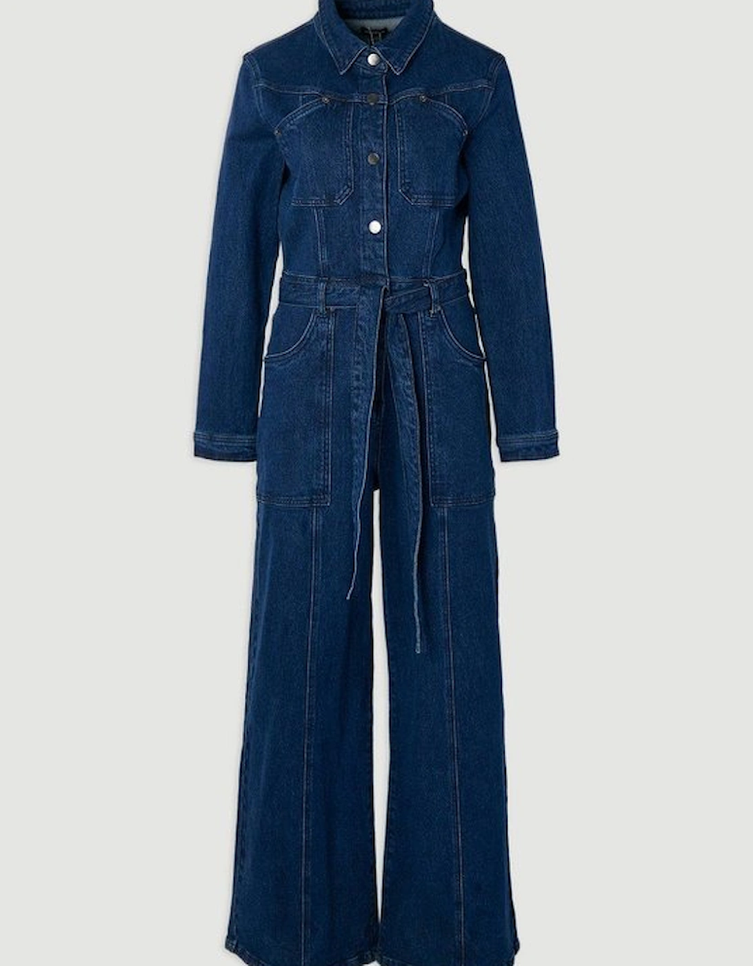 Denim Western Jumpsuit