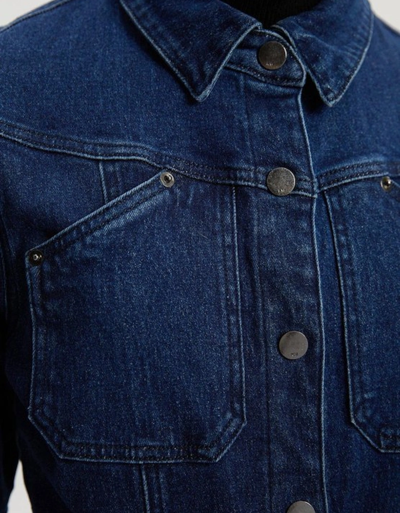Denim Western Jumpsuit