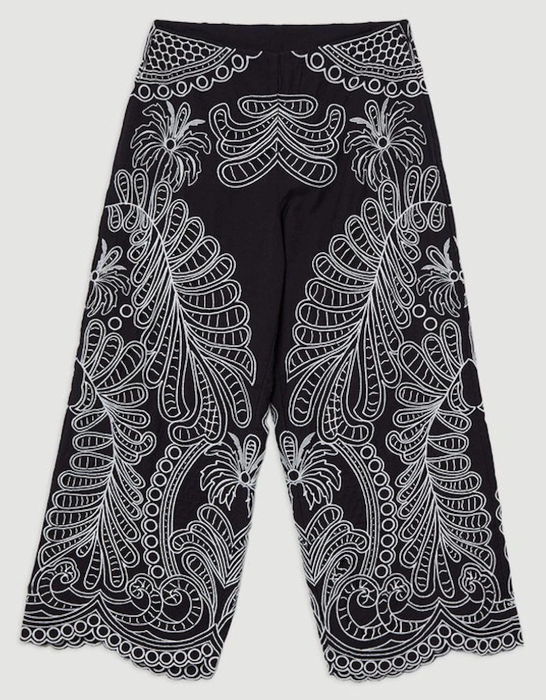 Cutwork Embroidery Woven Trouser