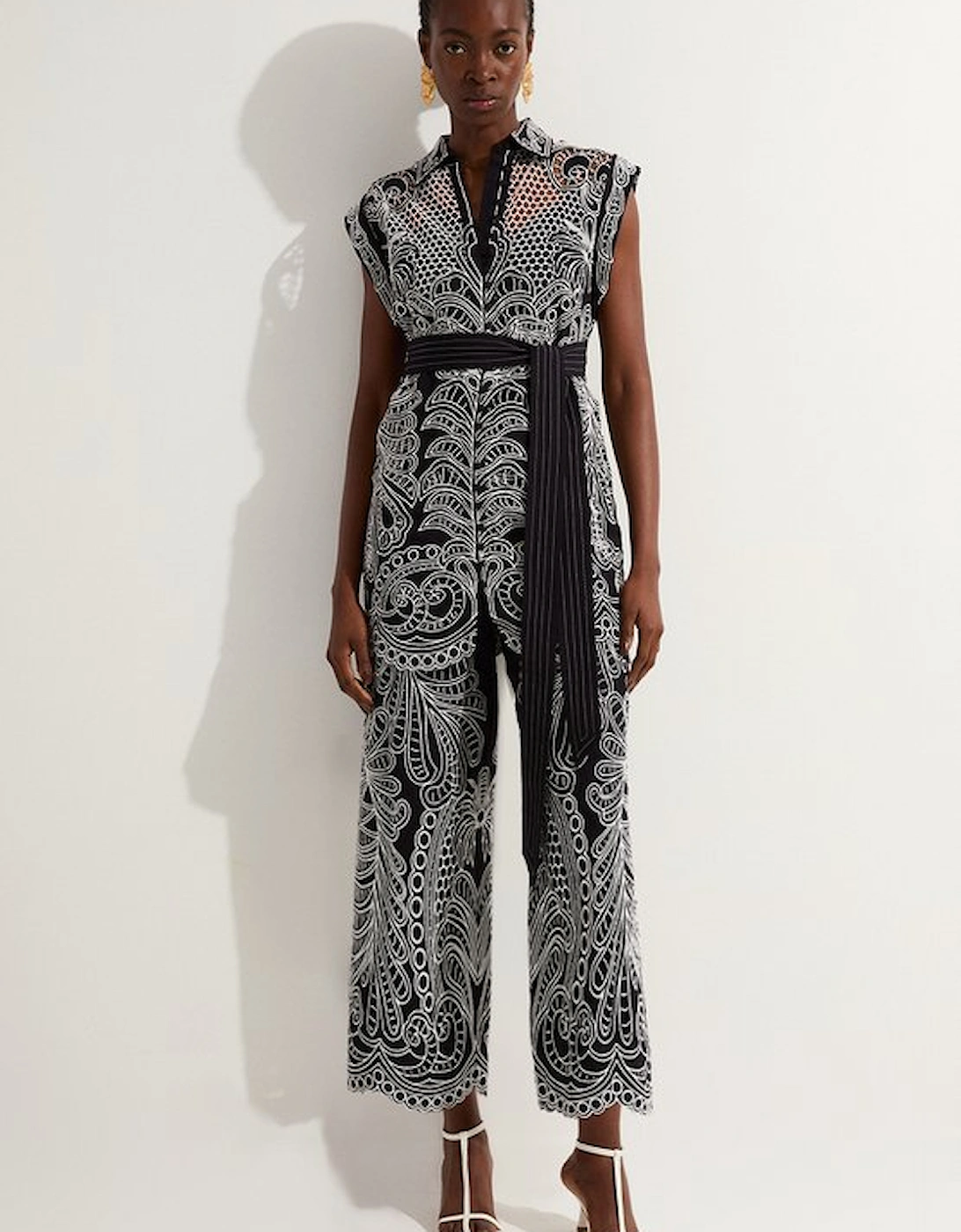 Cutwork Embroidery Woven Trouser, 5 of 4
