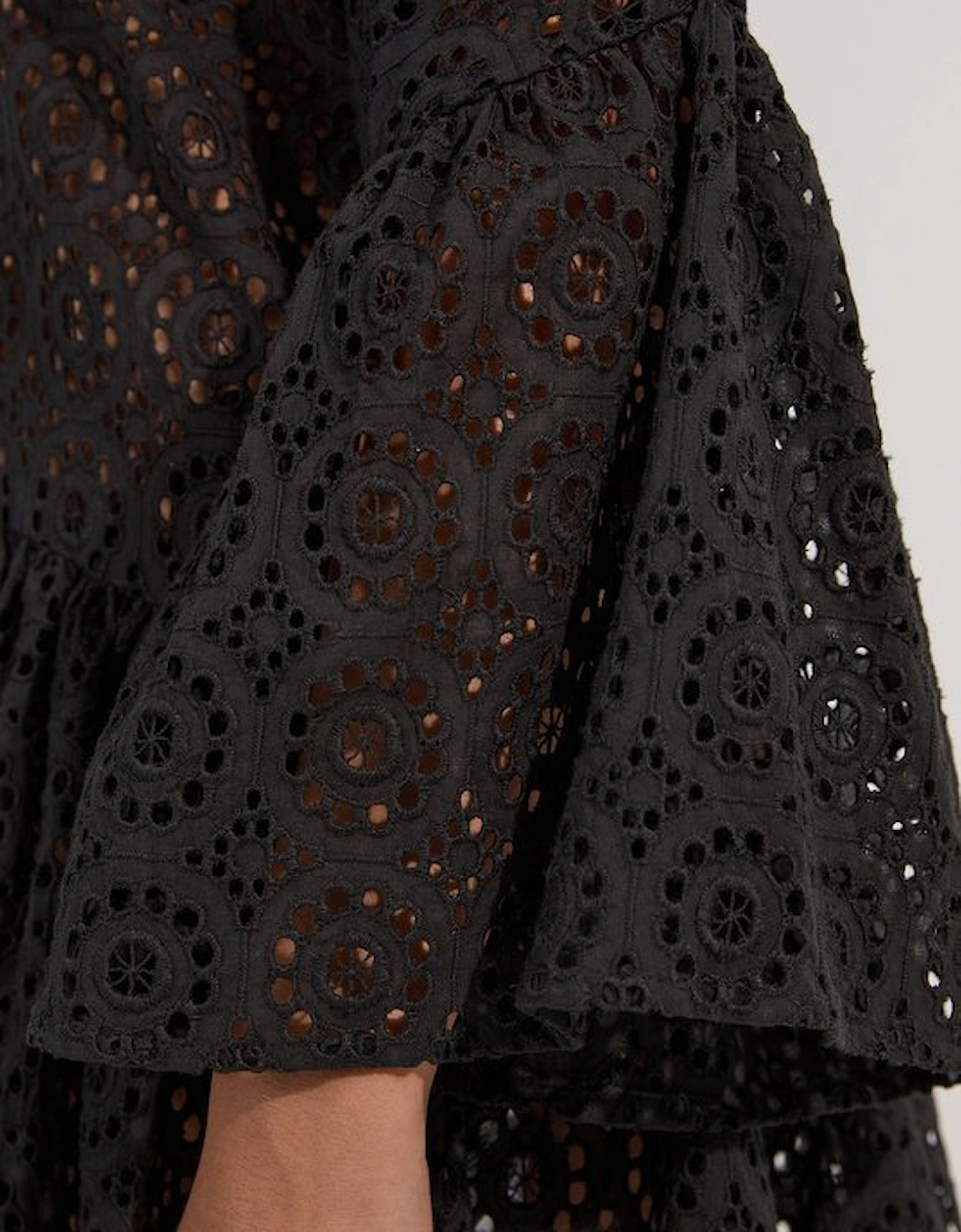 Cotton Broderie Beach Mini Kimono