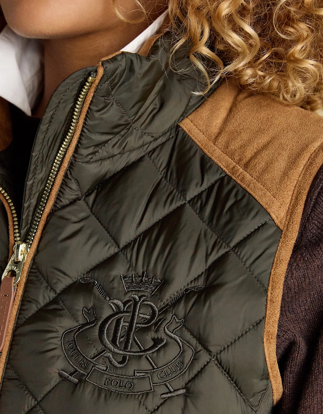 BRAEMAR LUXE Womens Quilted Jacket Green
