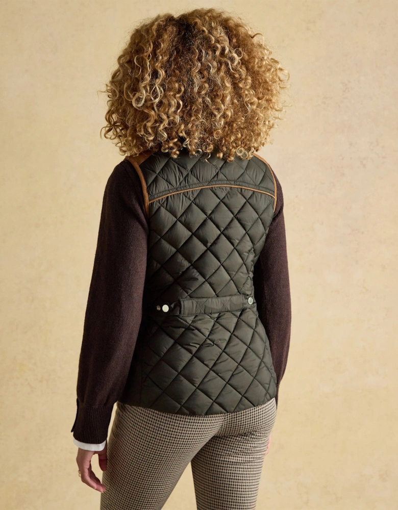 BRAEMAR LUXE Womens Quilted Jacket Green