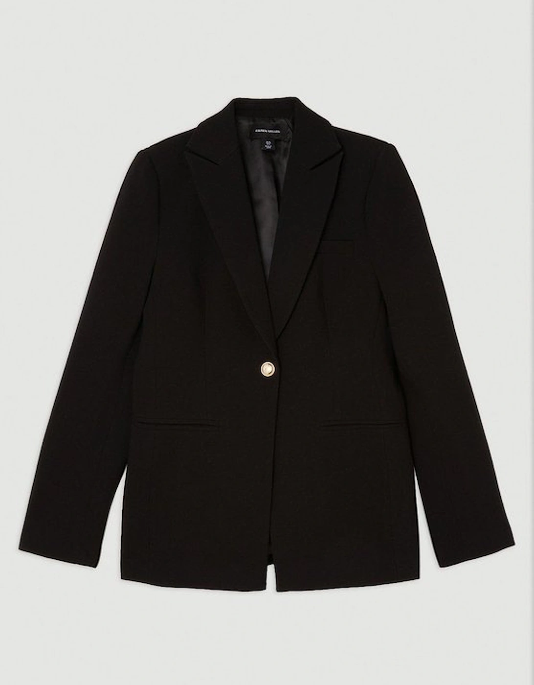 Compact Stretch Essential Single Breasted Tailored Blazer