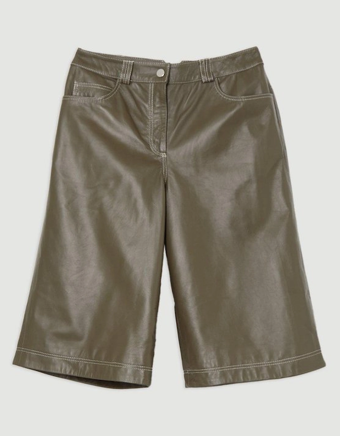 Leather 5 Pocket Bermuda Short
