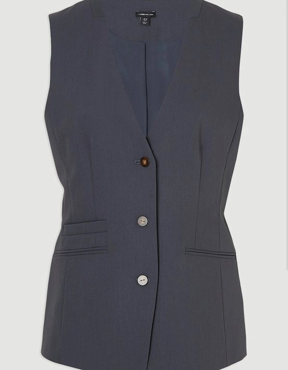 Tailored Twill Essential Single Breasted Waistcoat