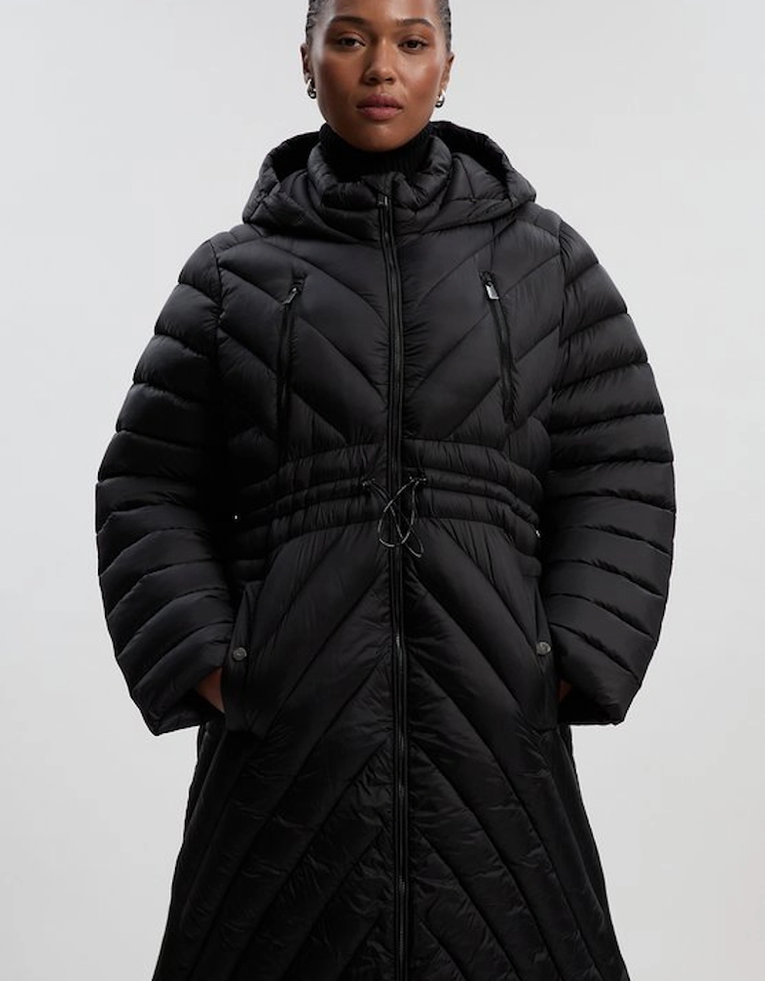 Plus Size Lightweight Packable Maxi Coat