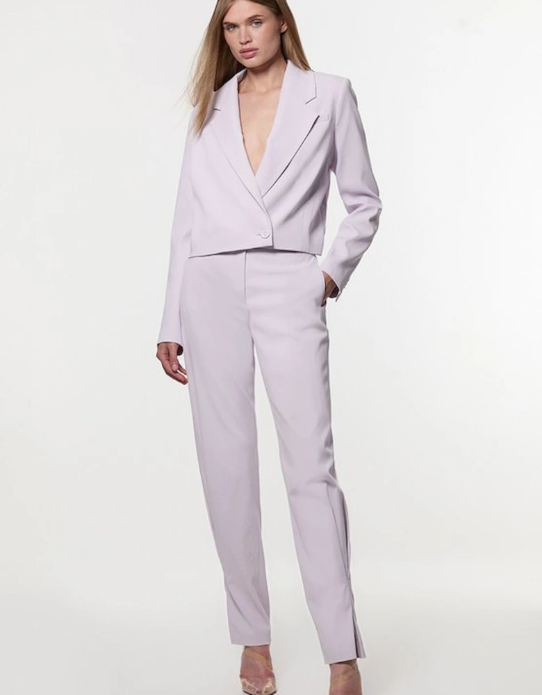 Digital Ophelia Polished Tailored Cowl Back Single Breasted Blazer