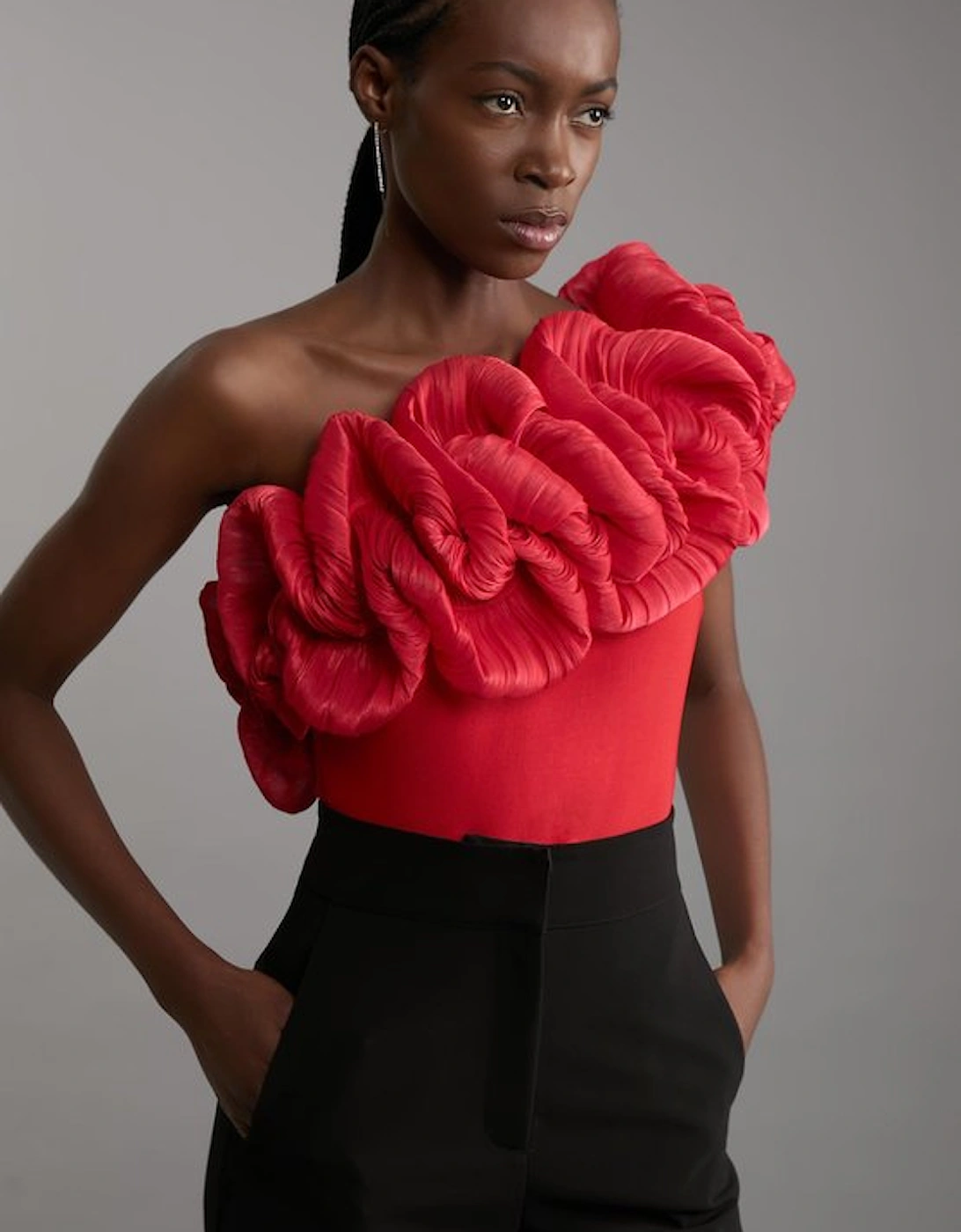 Figure Form Bandage Silk Look Knit Bodysuit, 5 of 4