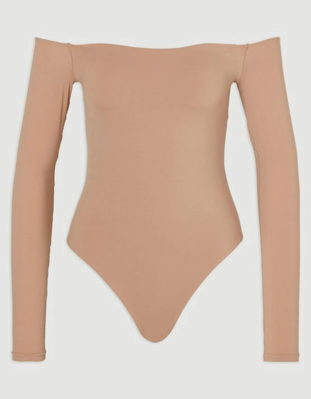 Cold Shoulder Long Sleeve Contour Jersey Bodysuit