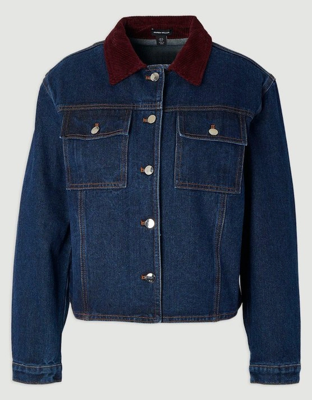 Denim and Cord Mix Jacket