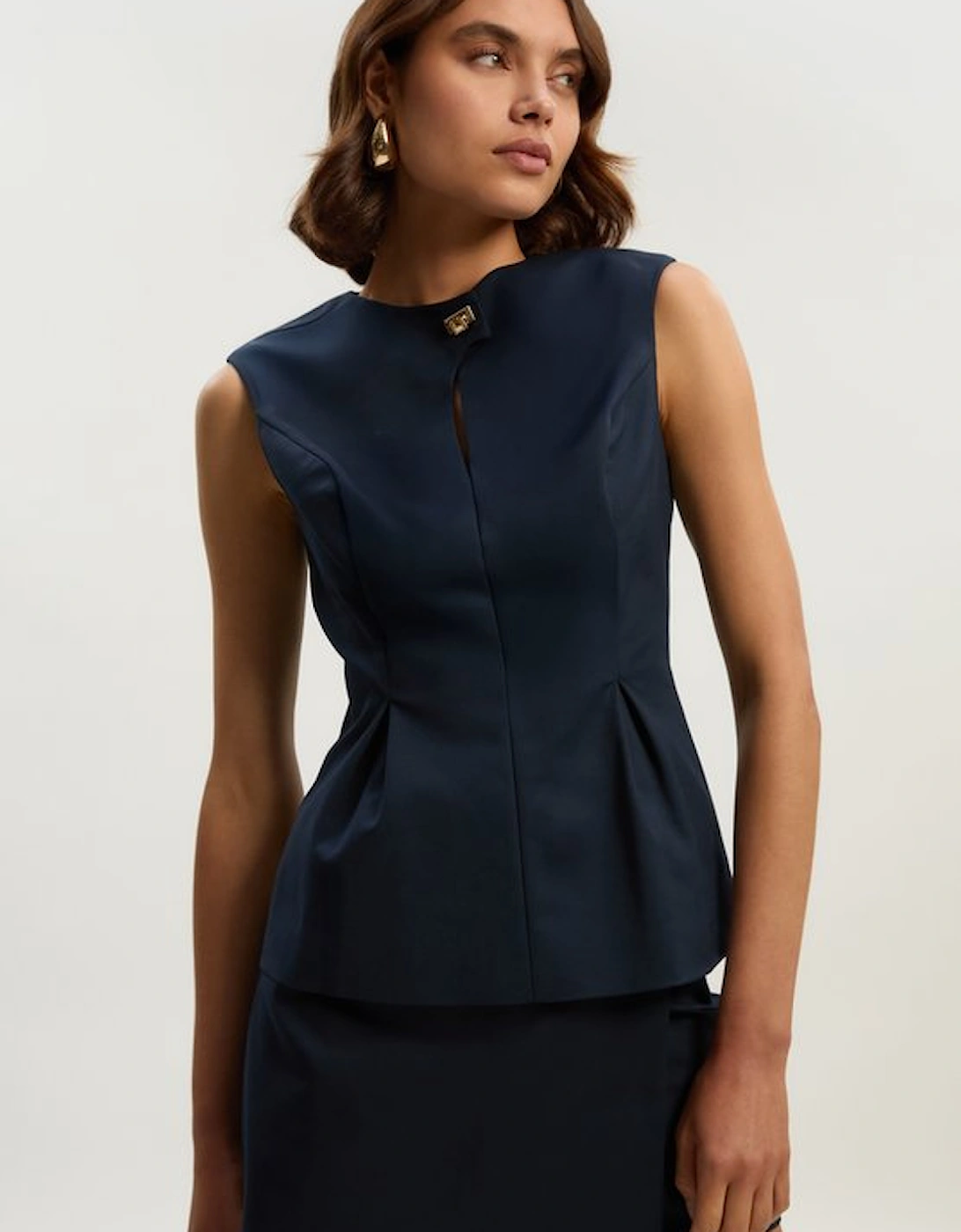 Techno Hardware Detail Sleeveless Woven Top, 5 of 4