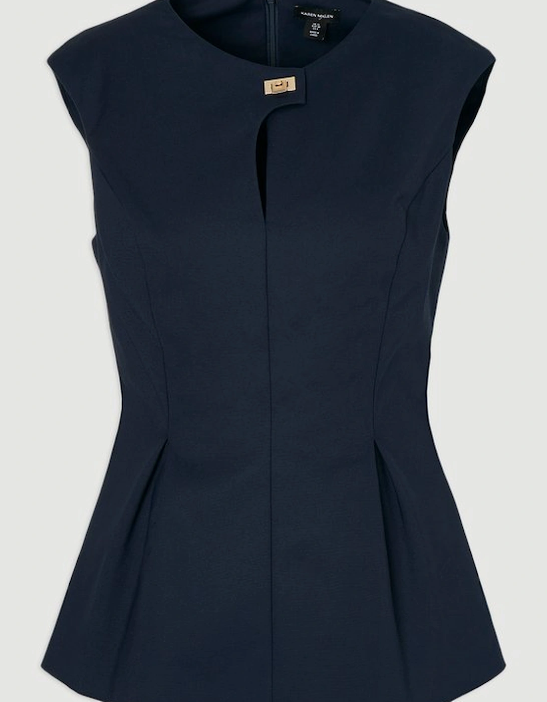 Techno Hardware Detail Sleeveless Woven Top