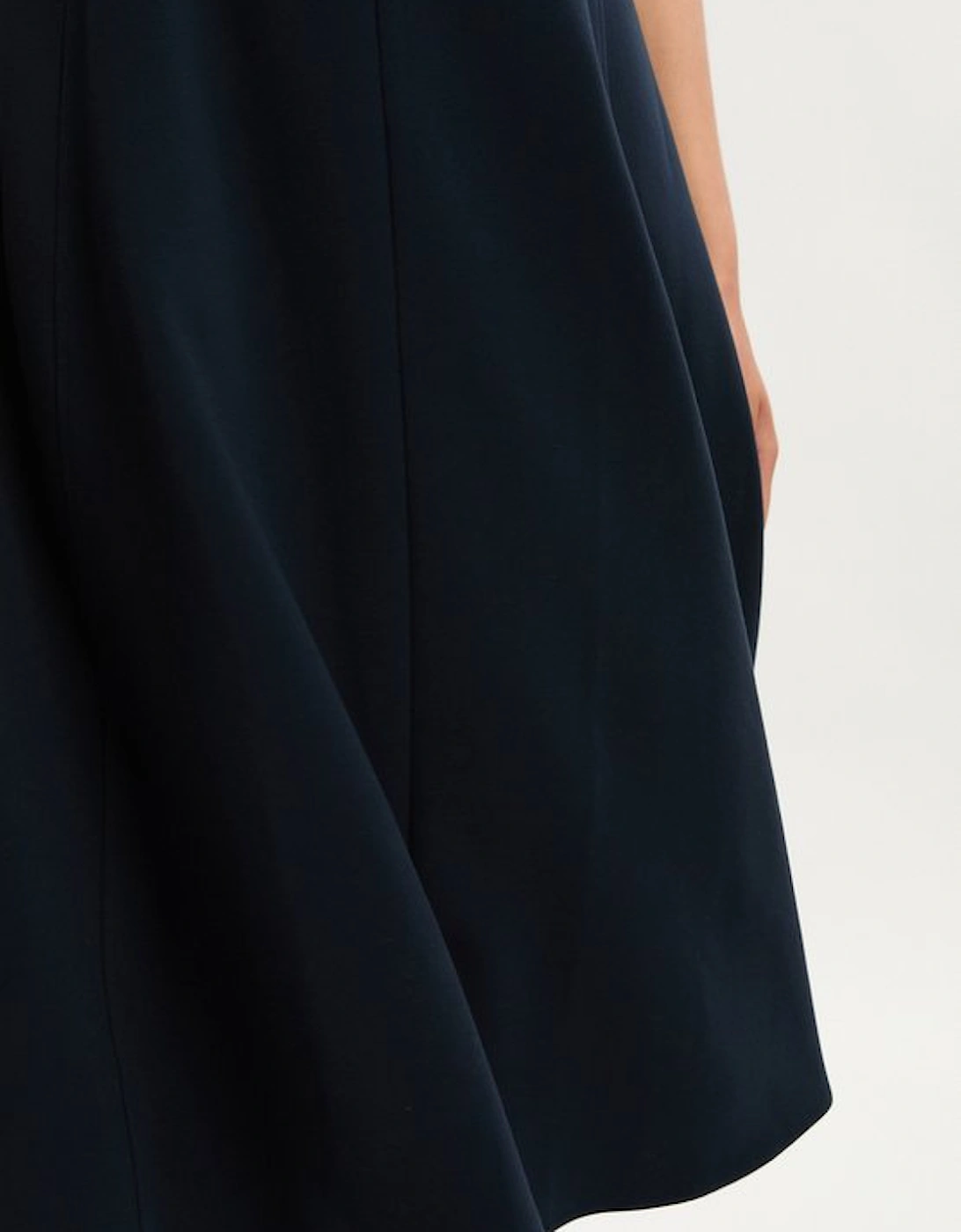 Compact Essential Tailored Sleeveless Midi Dress