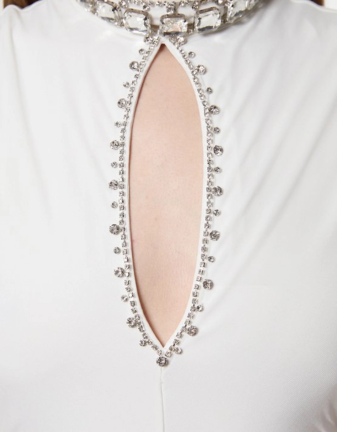 Tall Embellished Jersey Crepe Maxi Dress