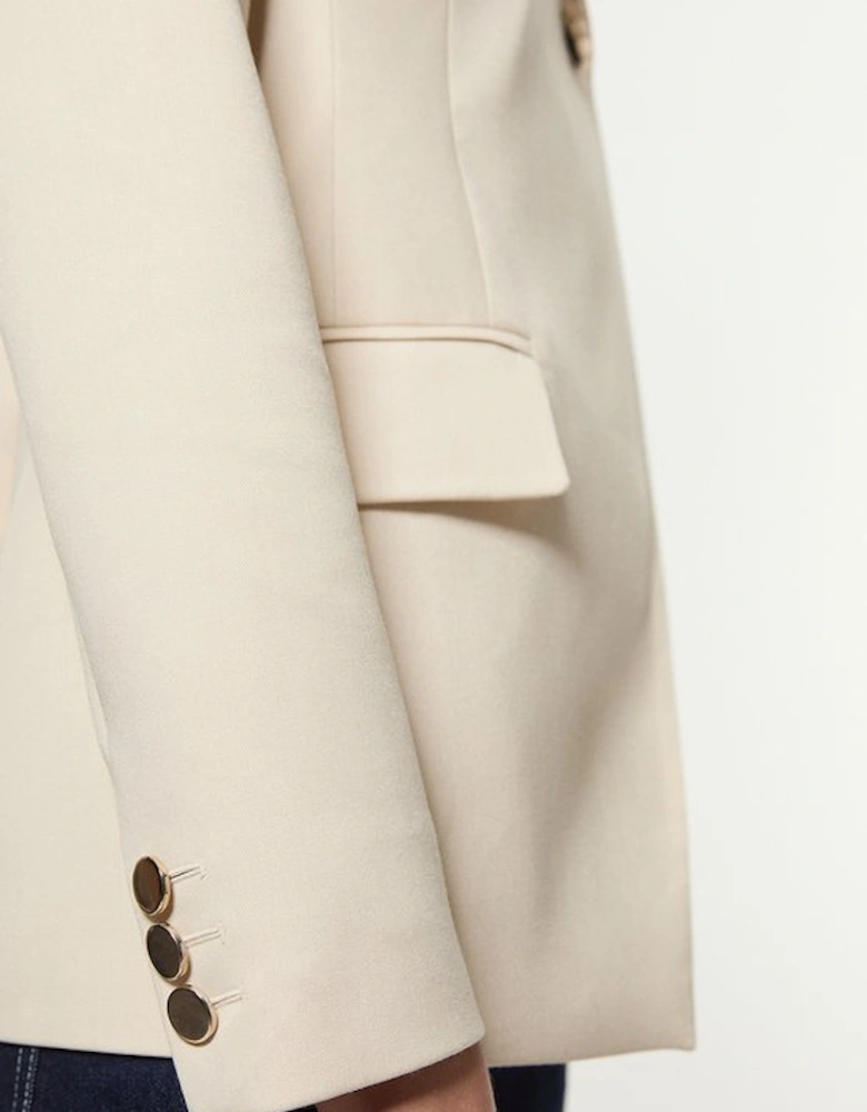 Soft Structured Asymmetric Tailored Single Breasted Blazer