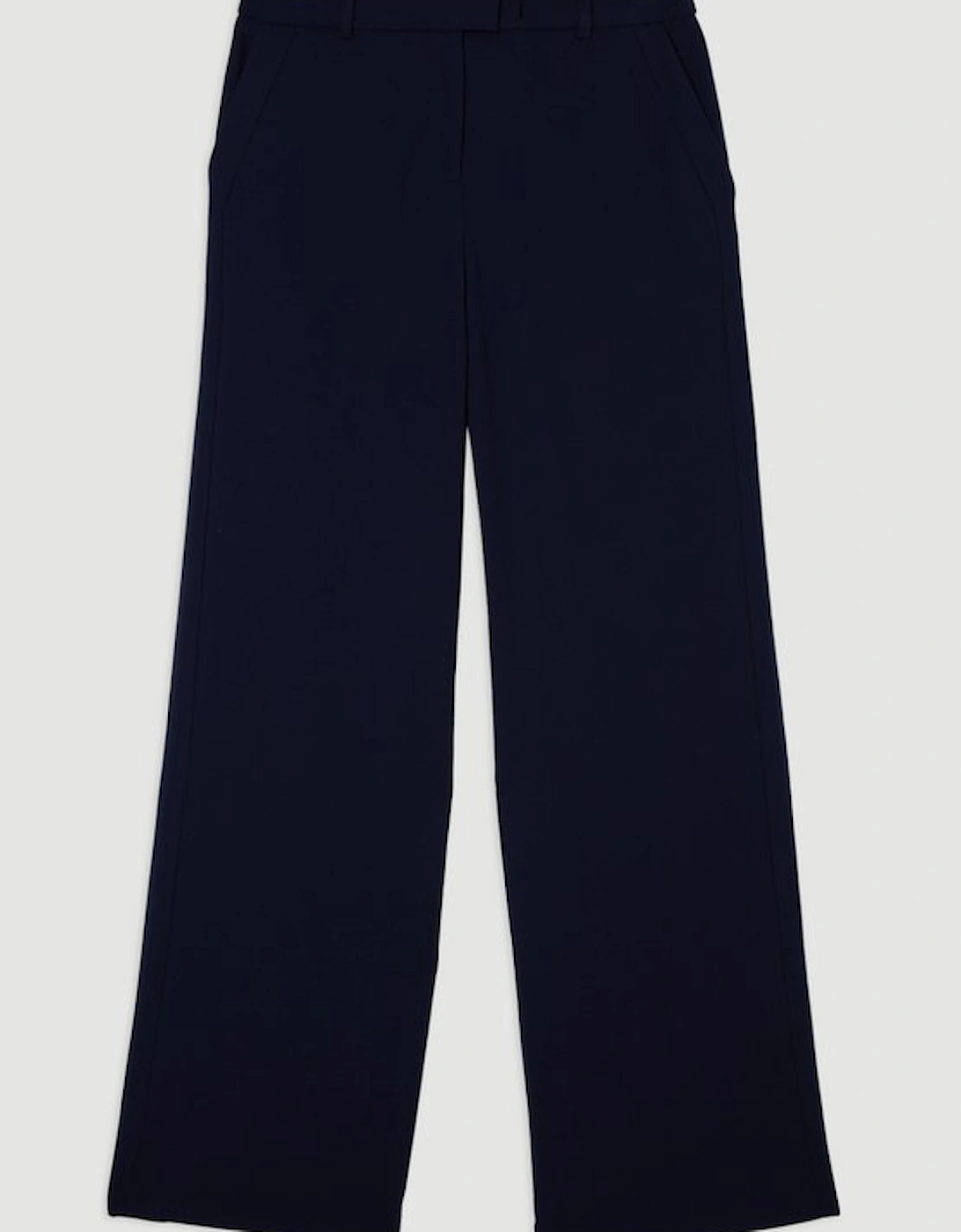 Compact Stretch Tailored Wide Leg Trouser