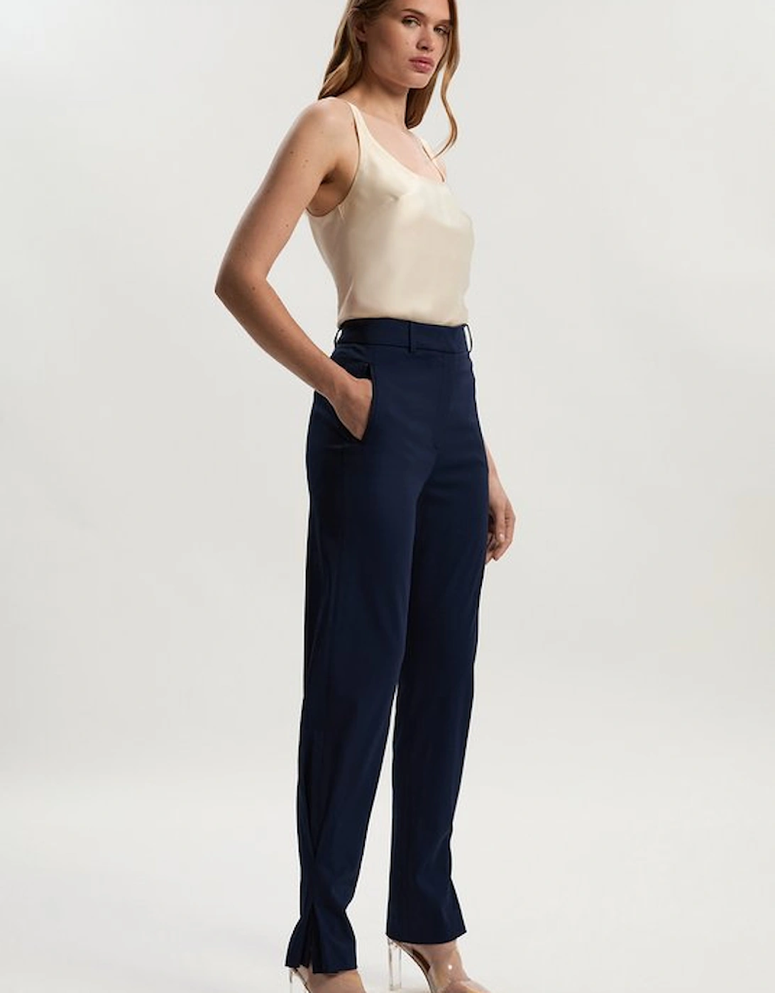 Digital Ophelia Polished Tailored Ankle Detail Trouser, 5 of 4