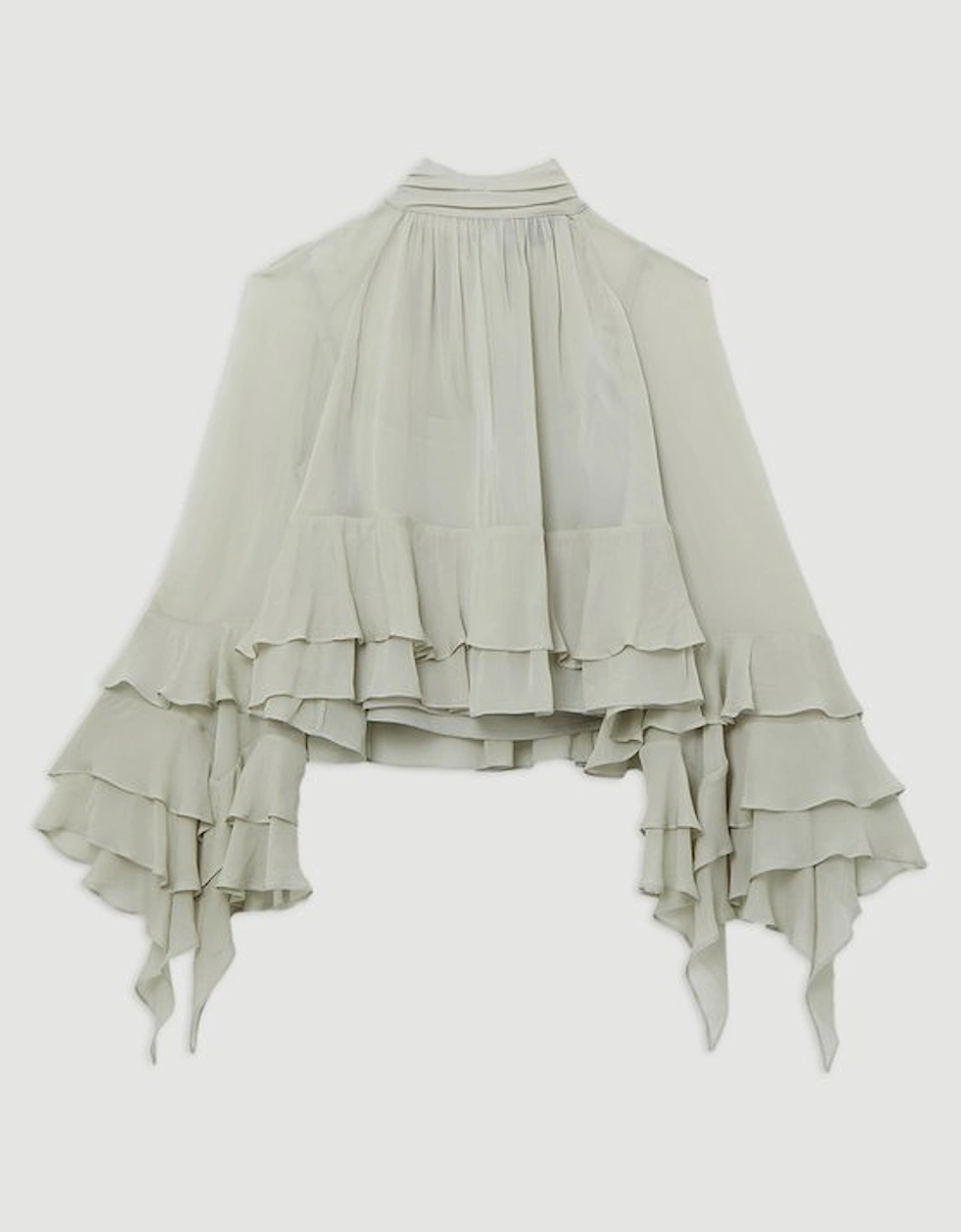 Tall Drama Kimono Viscose Georgette Woven Blouse