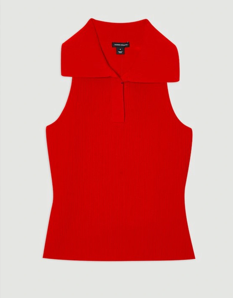 Compact Knit Sleeveless Top