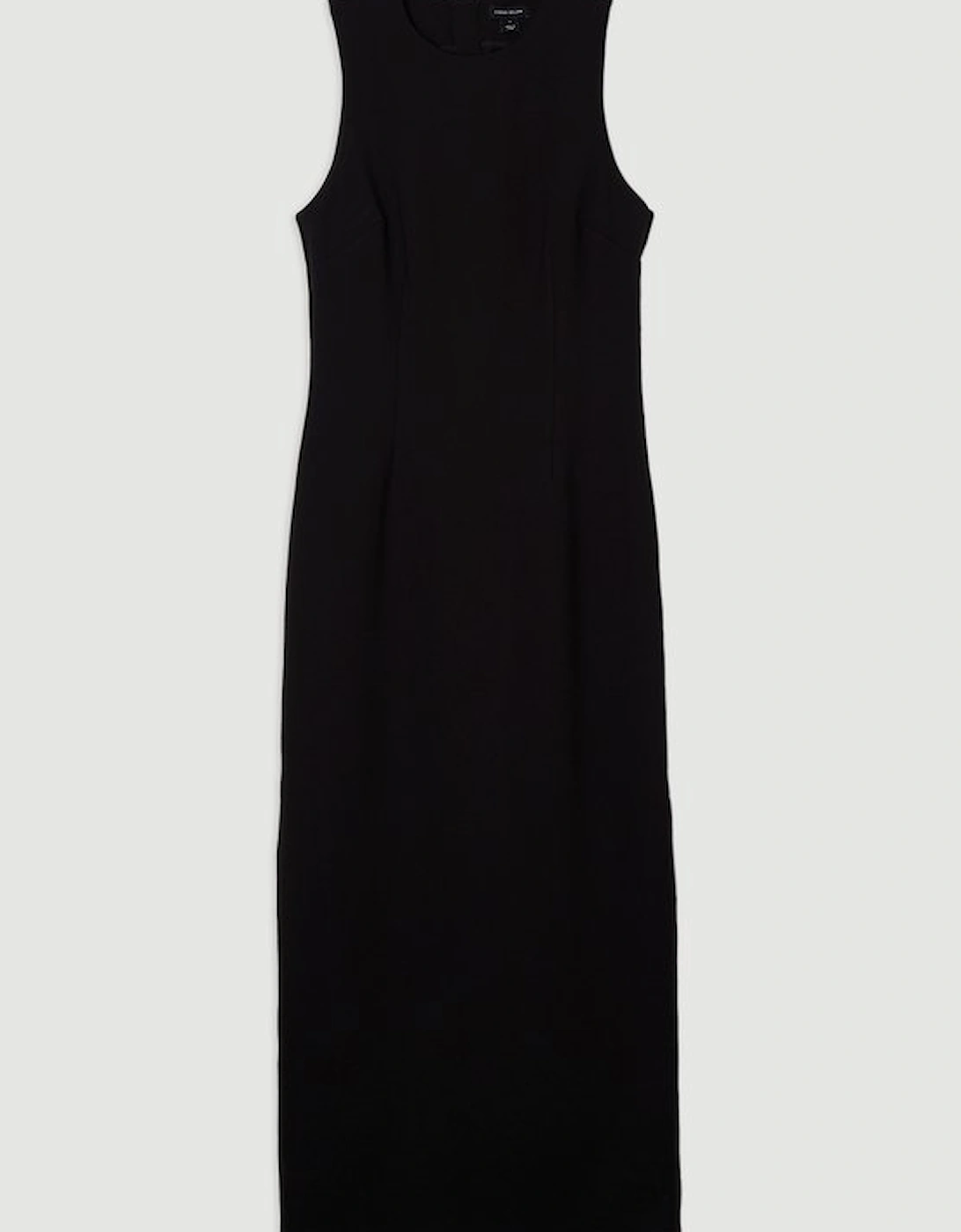 Ponte Crew Neck Maxi Dress