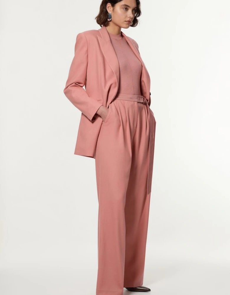 Soft Tailored Wide Leg Trousers