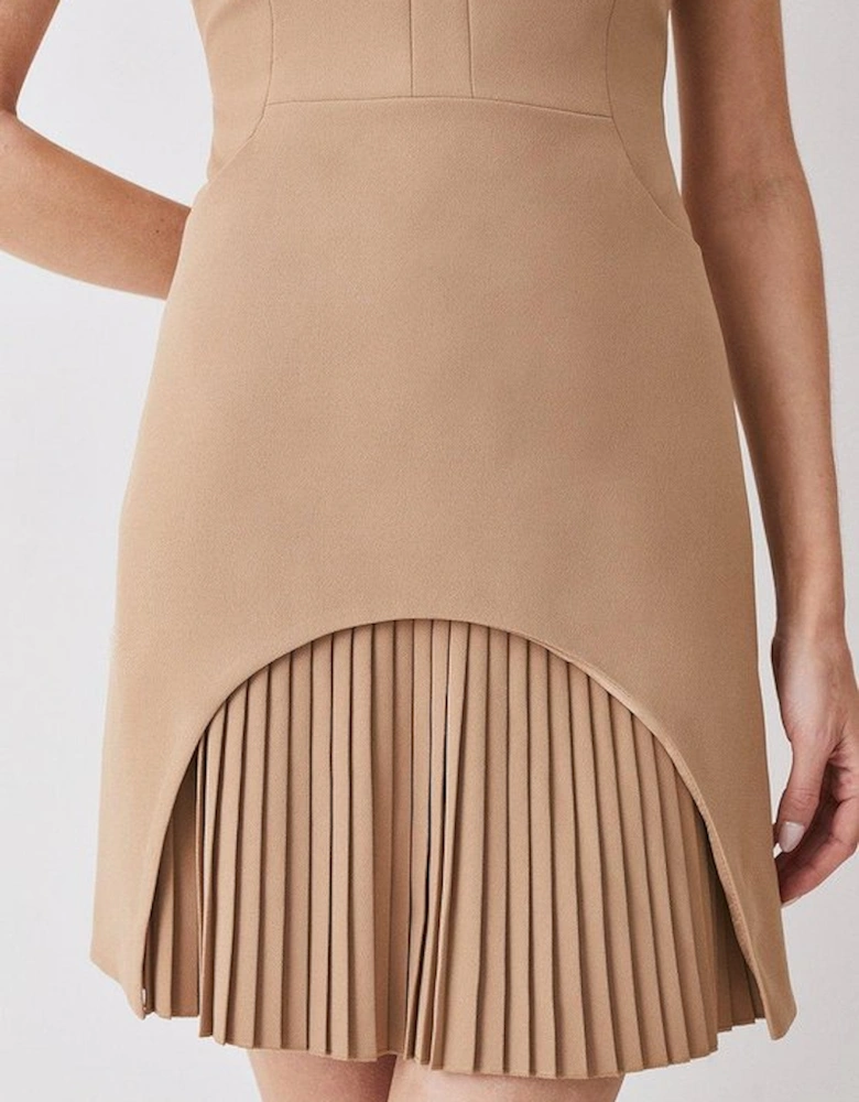 Petite Military Tailored Mini Dress