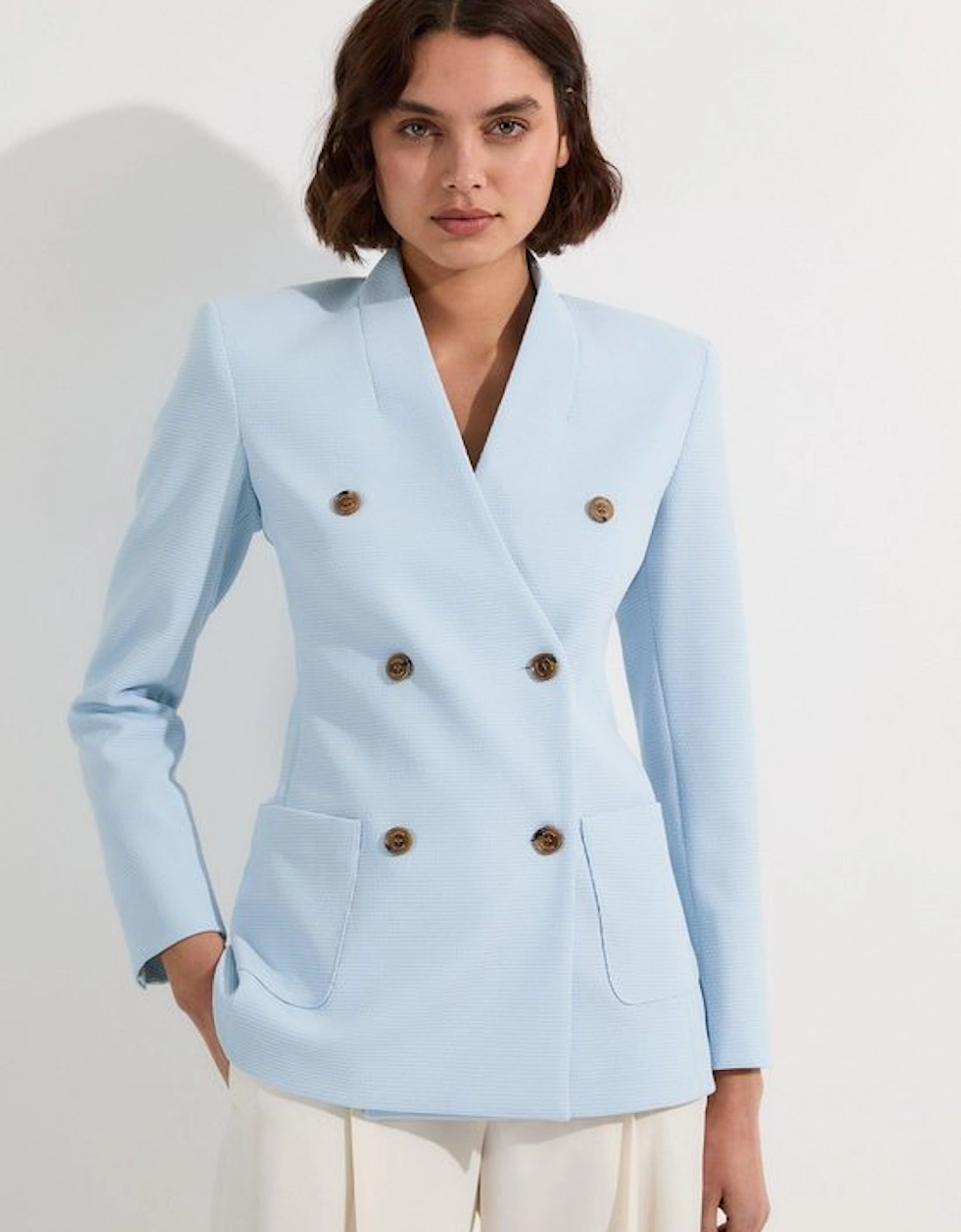 Tailored Textured Double Breasted Jacket, 5 of 4