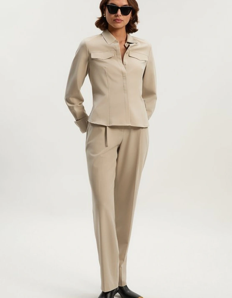 Viscose Blend Tailored Shirt