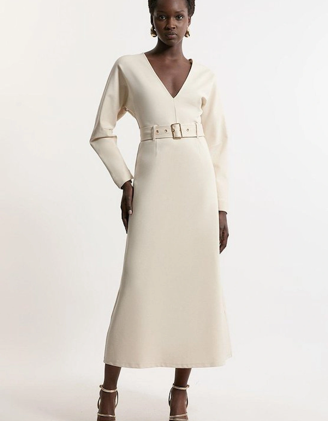 Ponte Belted Maxi Dress, 5 of 4