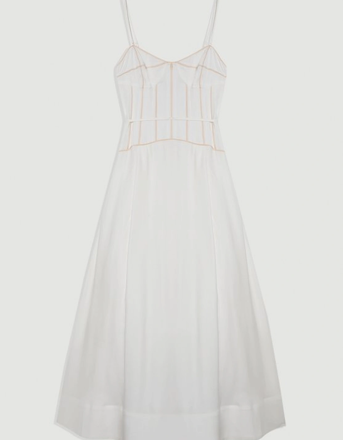 Viscose Linen Corset Prom Dress