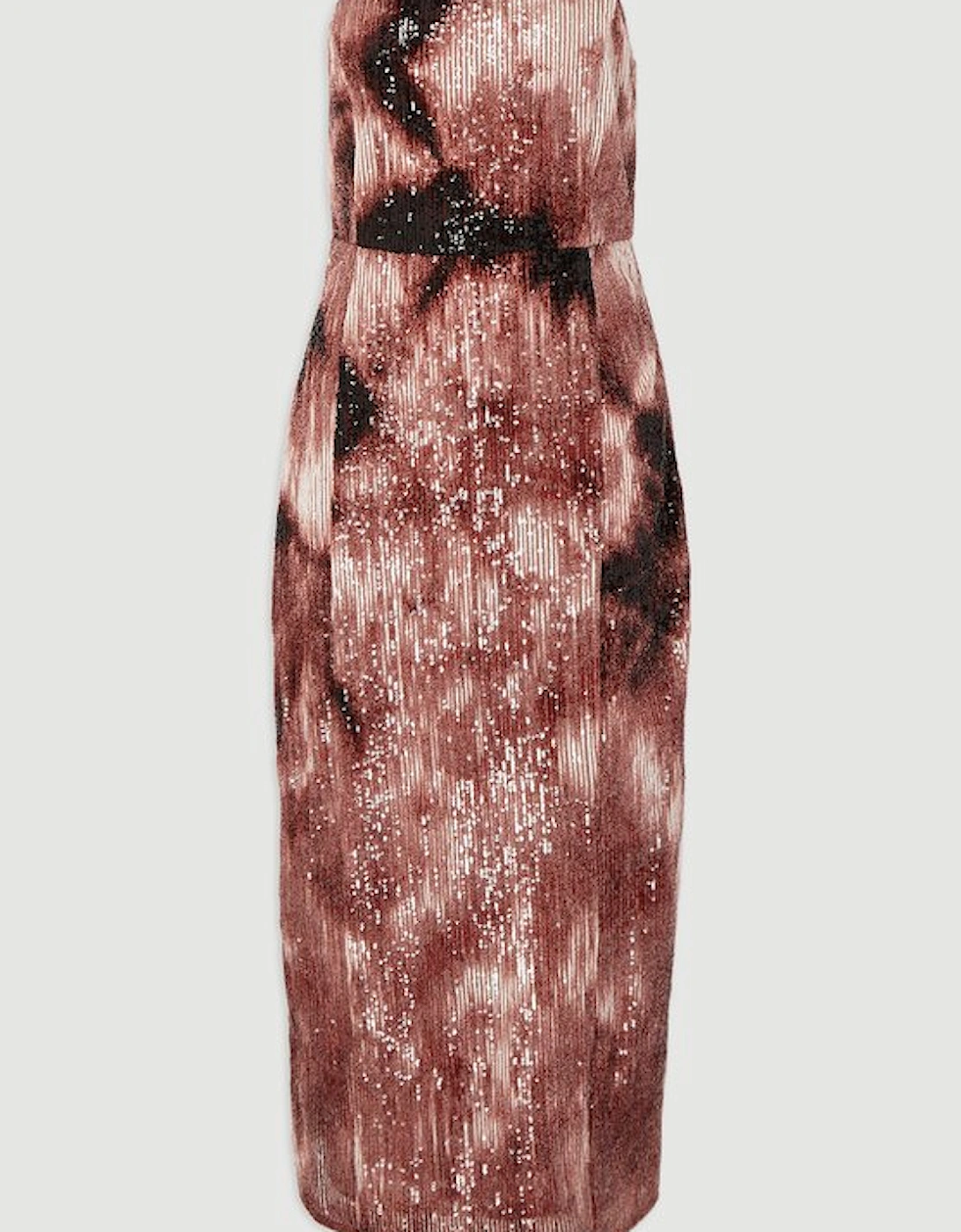 Ombre Sequin Woven Midi Dress