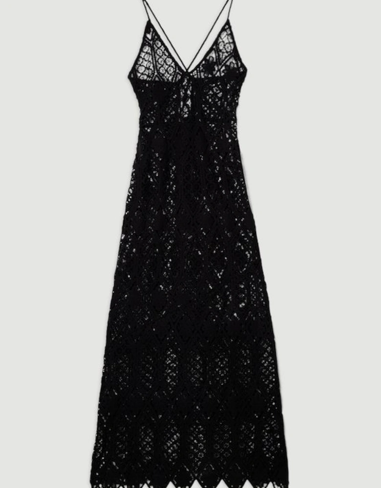 Beach Crochet Maxi Dress