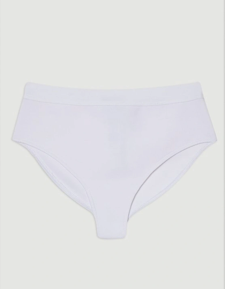 High Waisted Bandage Bikini Bottoms