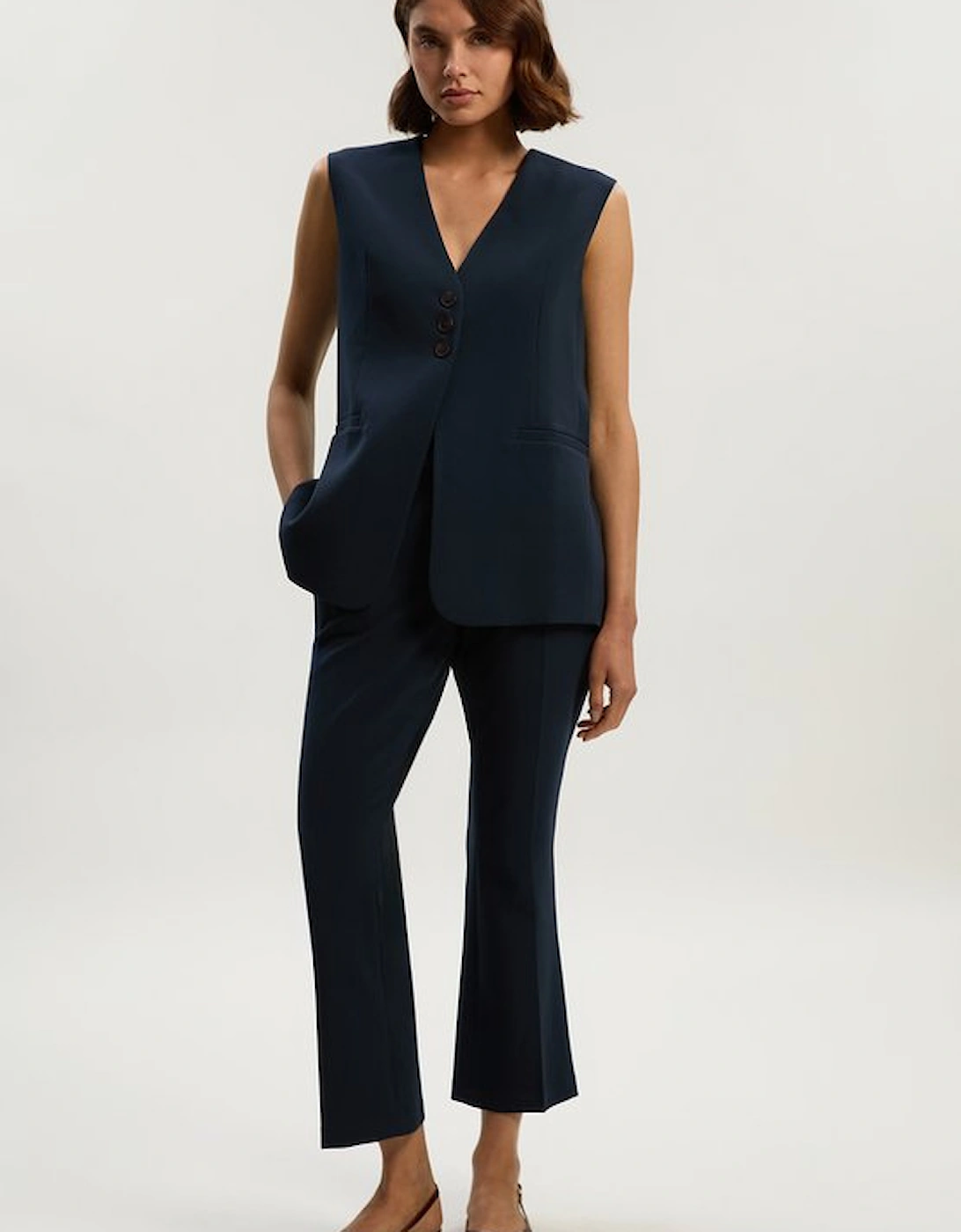 Compact Essential Tailored Slim Leg Trouser, 5 of 4