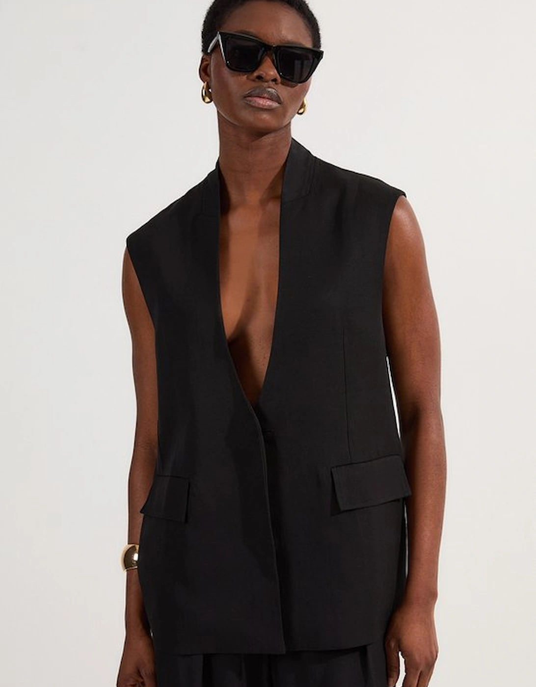 Viscose Linen Tailored Waistcoat, 5 of 4