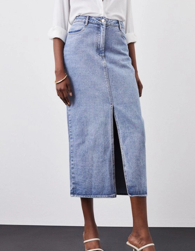 Denim Maxi Skirt