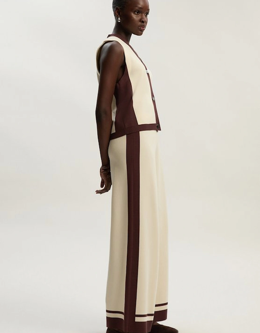 Colour Block Knitted Trousers, 5 of 4