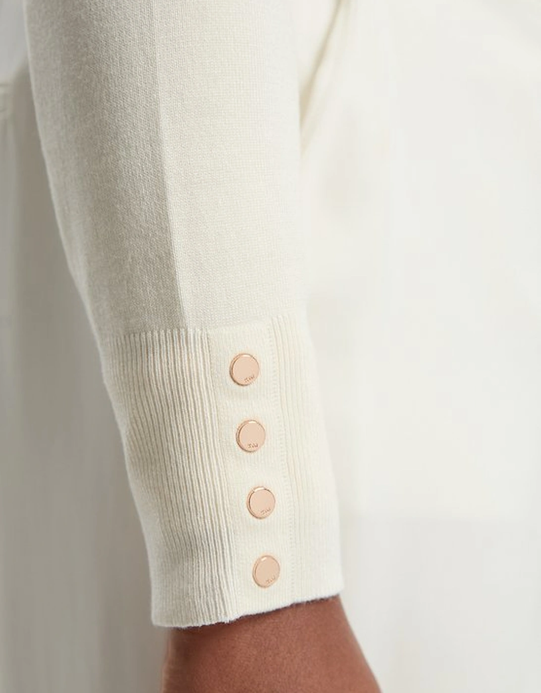 Plus Size Viscose Blend Knitted V Neck Jumper