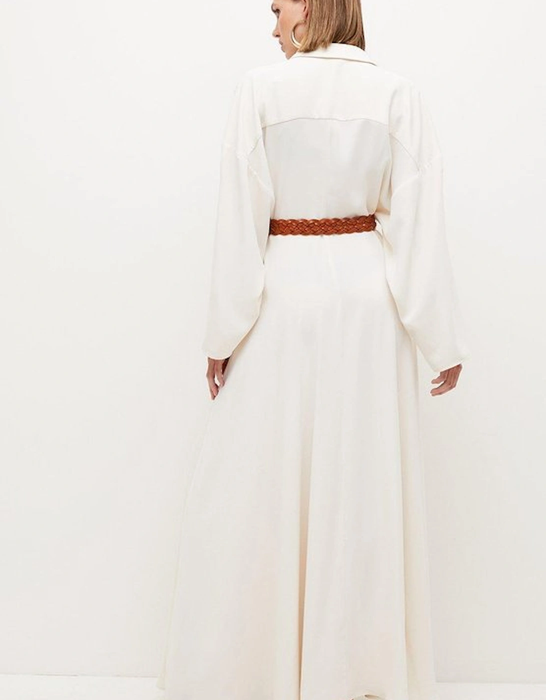 Lydia Millen Petite Belted Maxi Shirt Dress