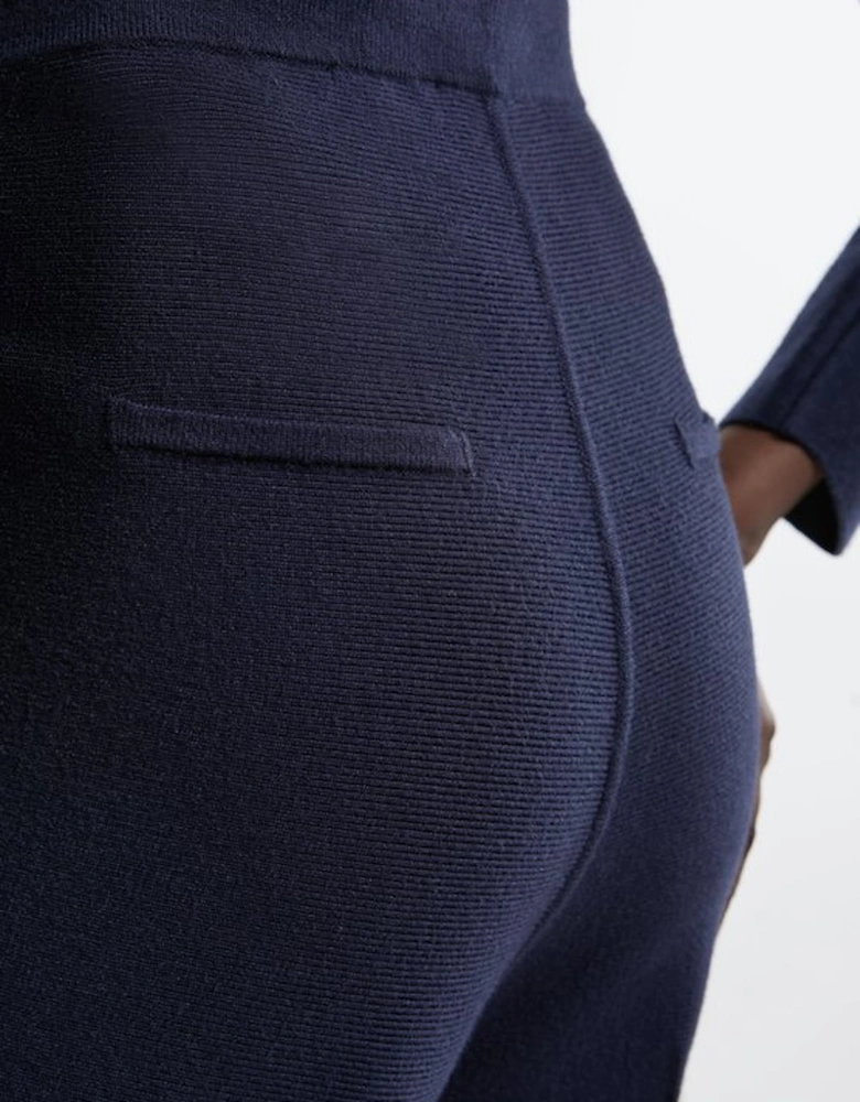 Flared Knitted Trousers