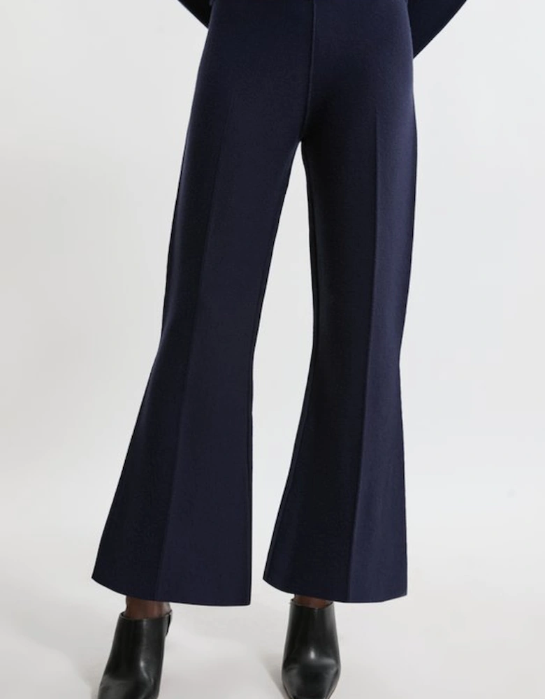 Flared Knitted Trousers