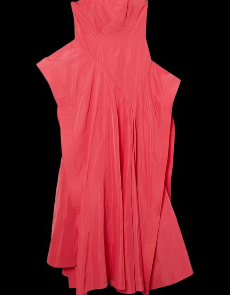 Taffeta Drama Sculptural Tailored Maxi Dress