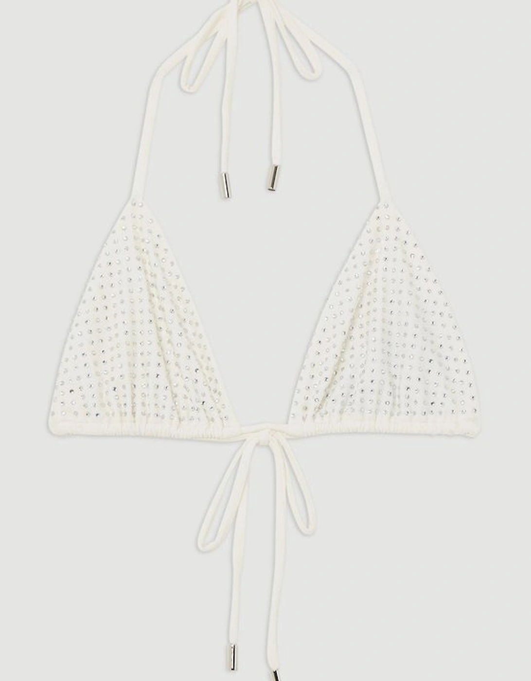 Embellished Triangle Bikini Top