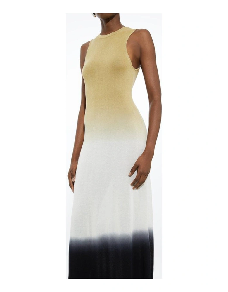 Tall Premium Viscose Knit Ombre Maxi Dress