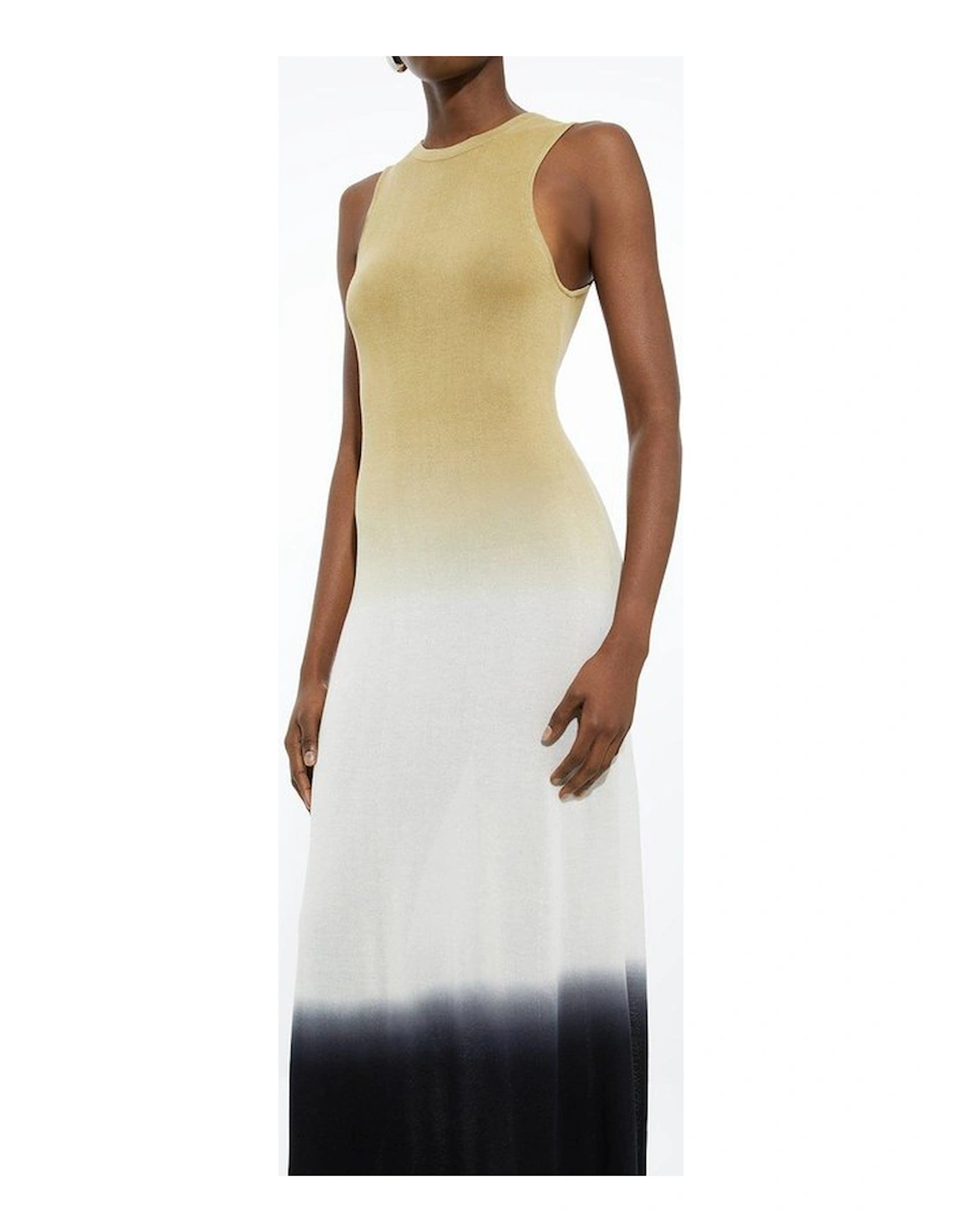 Tall Premium Viscose Knit Ombre Maxi Dress
