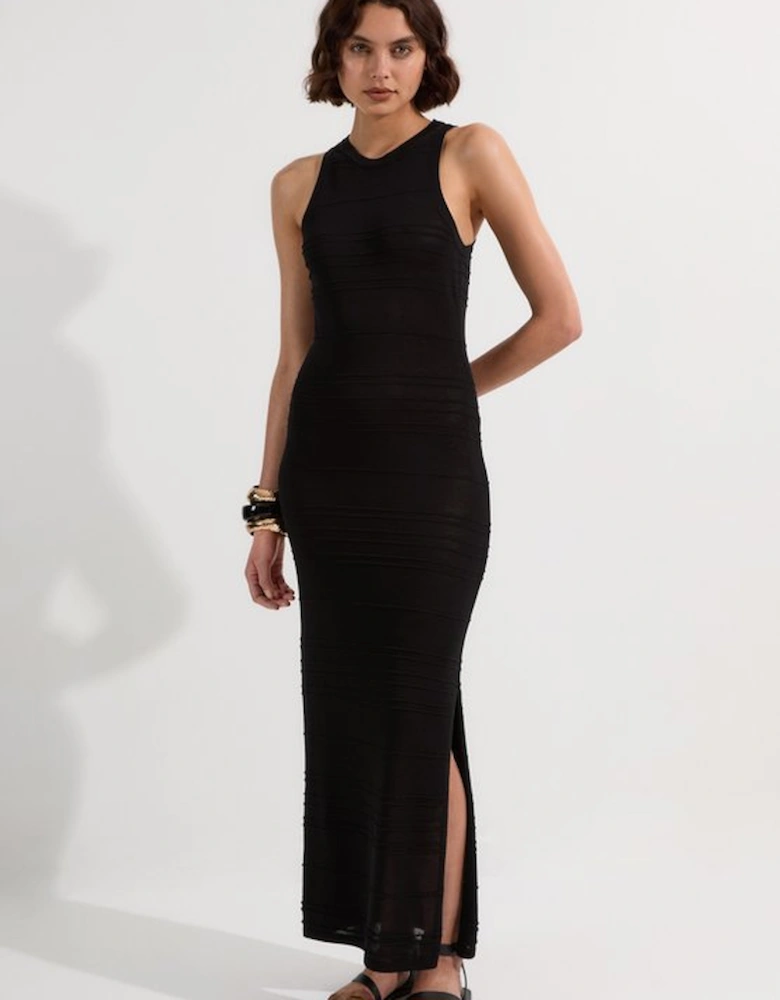 Lightweight Stitch Detail Knitted Dress