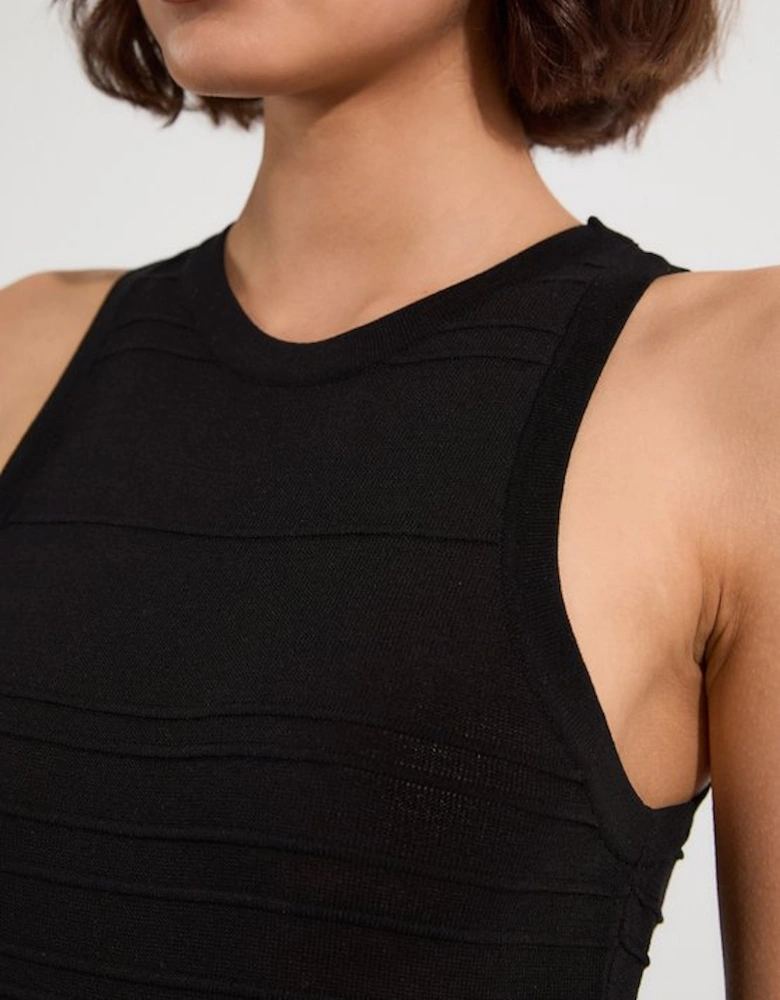 Lightweight Stitch Detail Knitted Dress